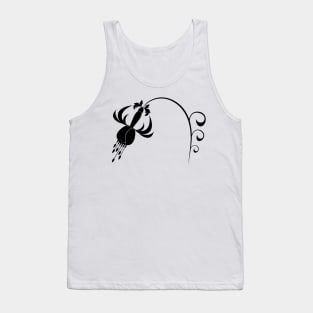 Binding Flower Graphic Tank Top